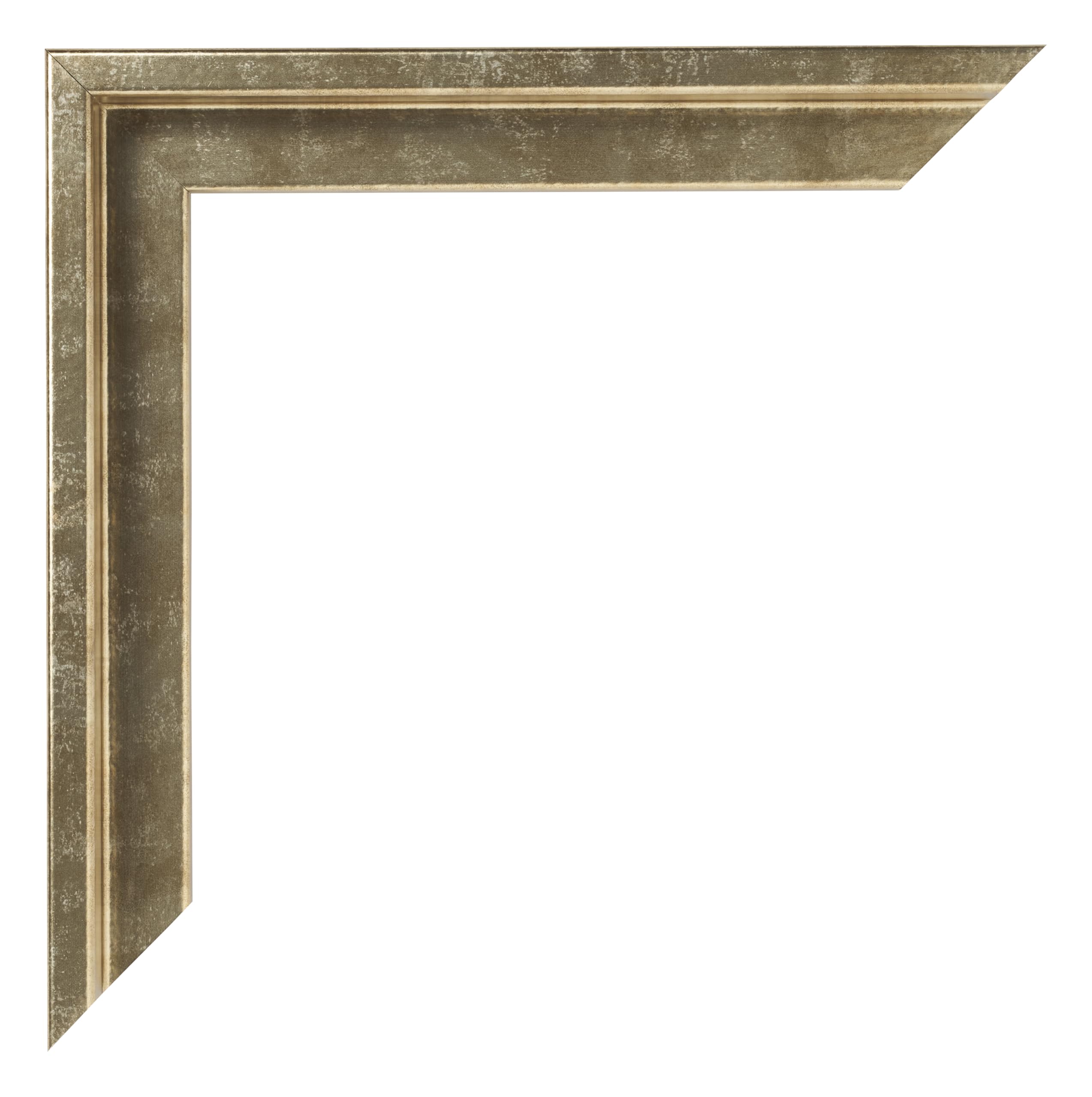 Schattenfugenrahmen 60x80 - Gold Antik - Rahmen für Leinwand Bilder auf Keilrahmen - MDF - Lausanne