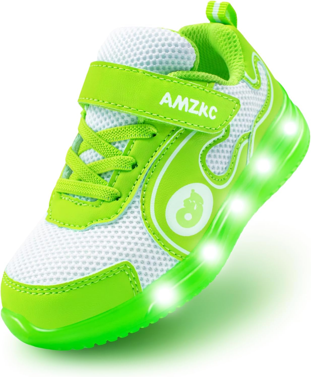 ZKA Toddler Light Up Shoes for Girls Boys Size 5 to Size 13 Sparkle Walking Running Tennis Casual Fashion Sport
