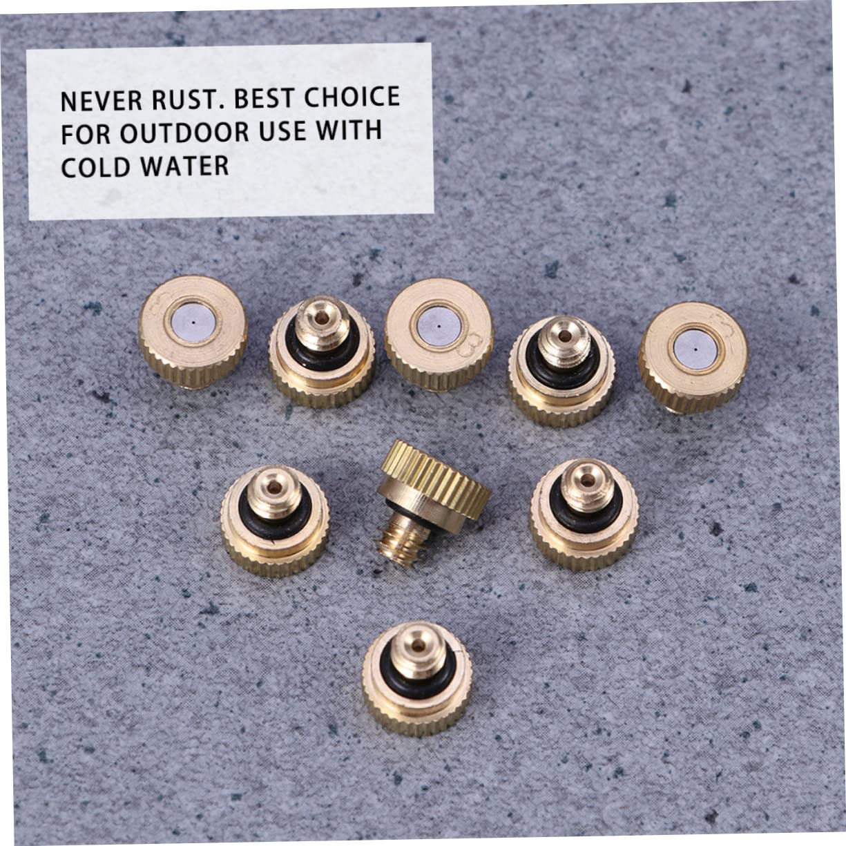 50pièces Brass Misting Nozzle Atomiseur De Brumisation Pour Jardinage Systèmes De Refroidissement Et Irrigation Et Économique