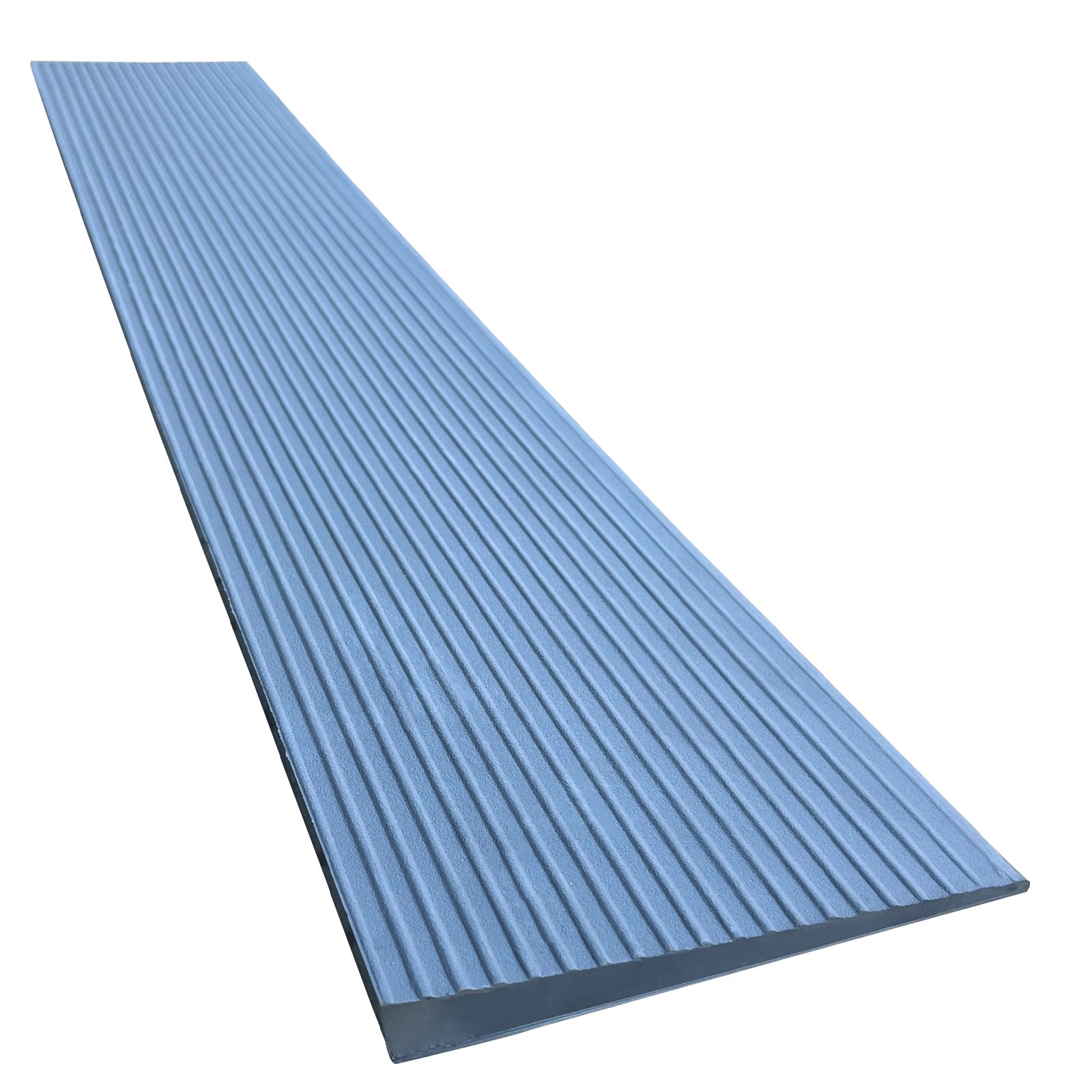 0.6“ Rise Rubber Threshold Ramp for Doorways Heavy Duty Wheelchair Ramp, Non-Slip 1 Pack Gray Native Rubber Power Handicap Ramp for Scooter, Strollers, Pets, Sweepers, Walkers, Curb Ramp