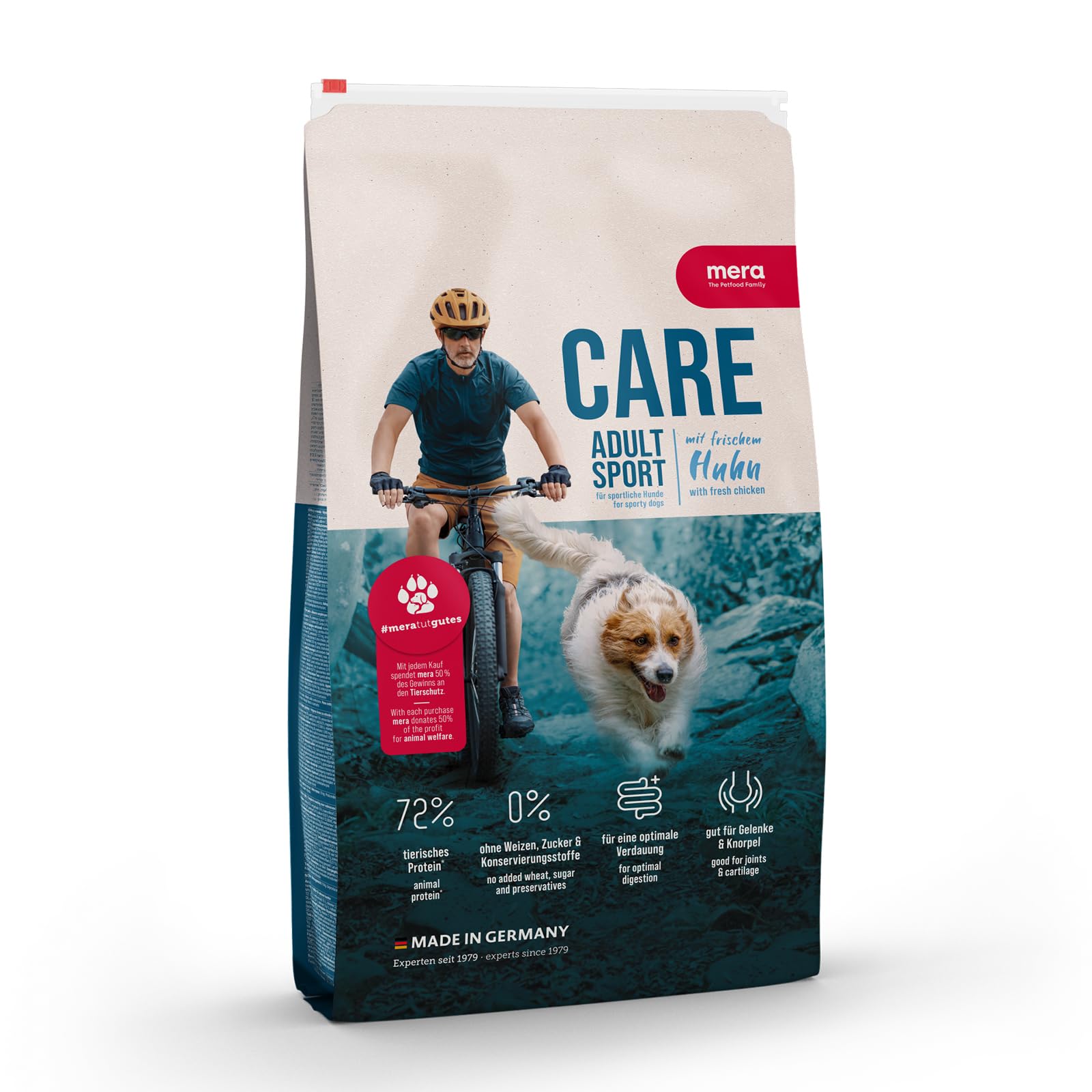 MERA Dry Dog Food Care Adult Sport Chicken Flavour for Healthy Skin, Joints and Shiny Coat Without Wheat, Suger and Preservatives 1 Kg Pack 72% Animal Protein (B0D72QM74Y) Amazon Price History, Amazon Price Tracker