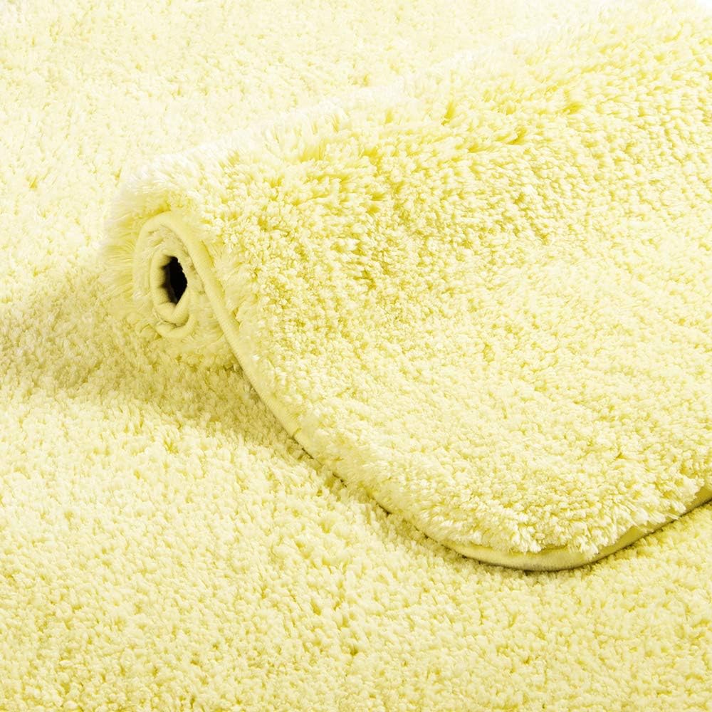 Walensee Bathroom Rug Non Slip Bath Mat for Bathroom (16 x 24, Yellow) Water Absorbent Soft Microfiber Shaggy Bathroom Mat Machine Washable Bath Rug for Bathroom Thick Plush Rugs for Shower : Home & Kitchen