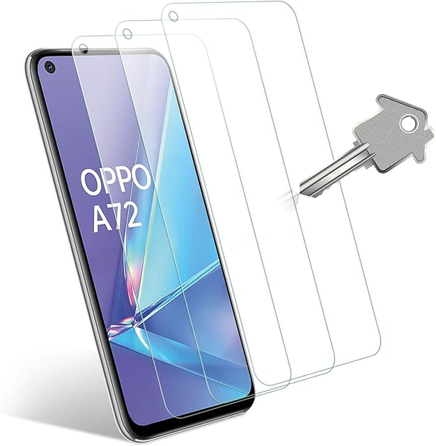 Wonantorna Tempered Glass Compatible with Oppo A52/A53/A72/A53s/A73 5G/A54 5G/A74 5G Screen Protector, [3 Pack] [No Bubbles] Glass Screen Protector for Oppo A52/A53/A72/A53s/A73 5G/A54 5G/A74 5G