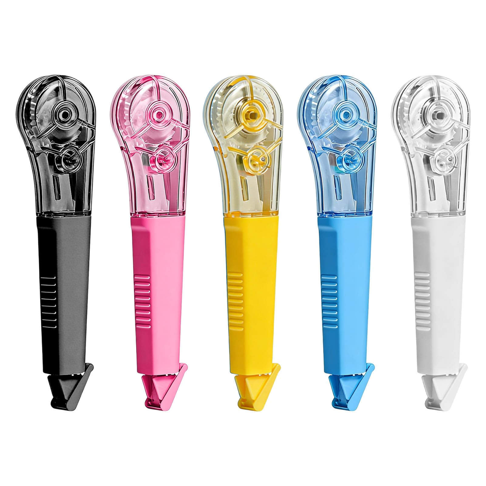 YMPEKA Lot de 5 stylos correcteurs de 6 m, séchage instantané, résistant à l'étirement, pas facile à casser, chaque ruban correcteur confortable application lisse pour les étudiants, l'école, le