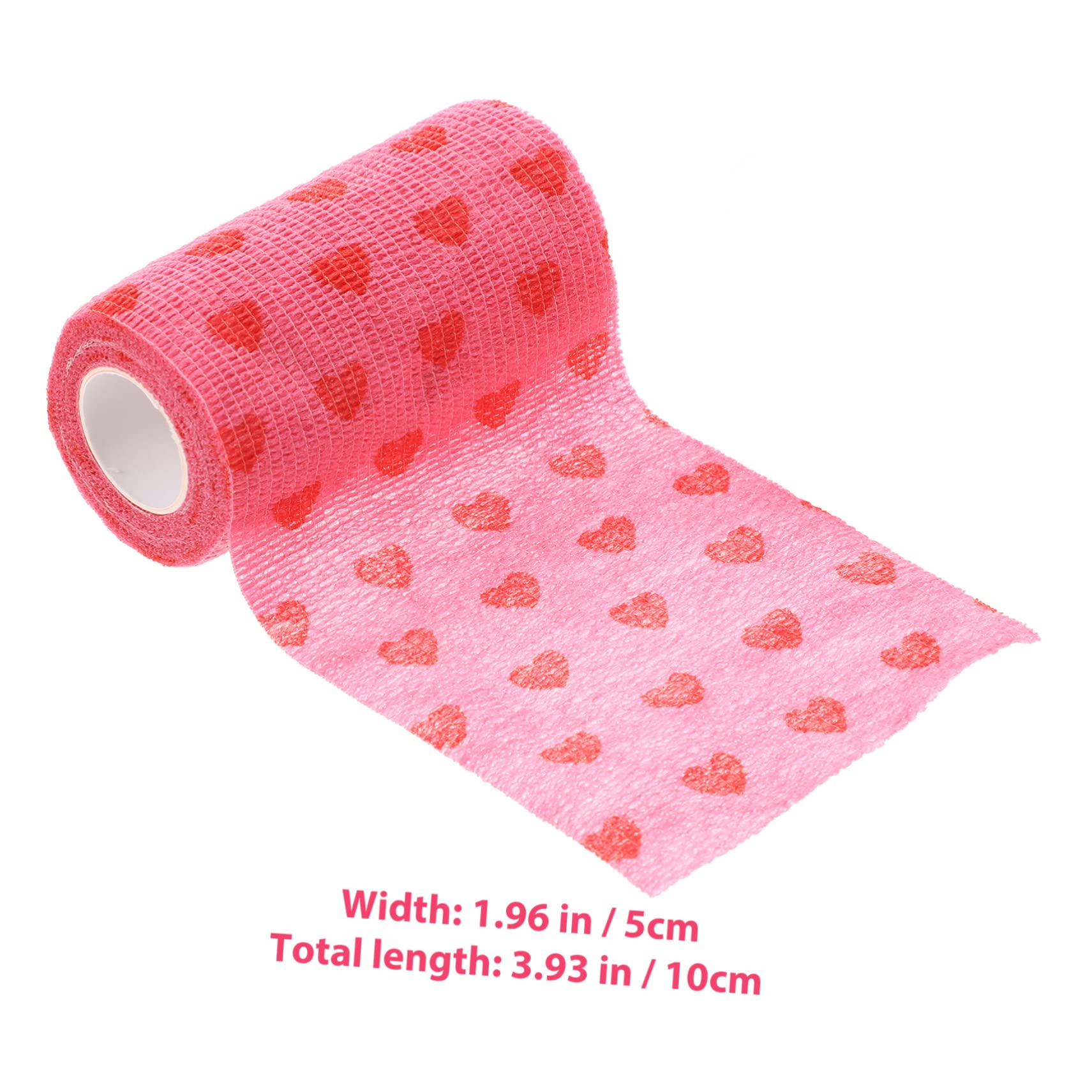 FOMIYES Self-Adhesive Tapes for Wounds Breathable Love Bandage Elastic Wrap for Sports Round Spot Bandages for Arms