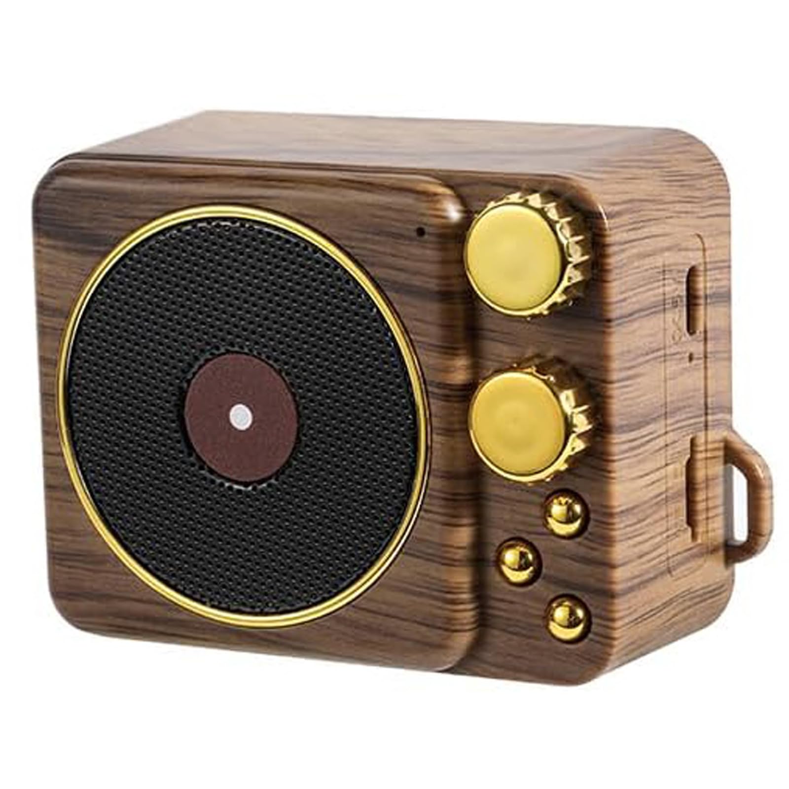 Mini Retro Music Speaker Vintage Wireless Portable Outdoor Speakers Loud Stereo Sound Speaker Built in Mic Support Answering Calls for Home Party Office