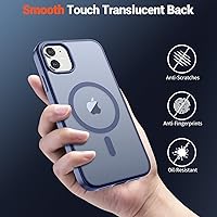 Vista 200 de SUPFINE - Funda magnética para iPhone 13 Pro Max (compatible con MagSafe), (protección contra caídas de grado militar de 10 pies), delgada, Negro