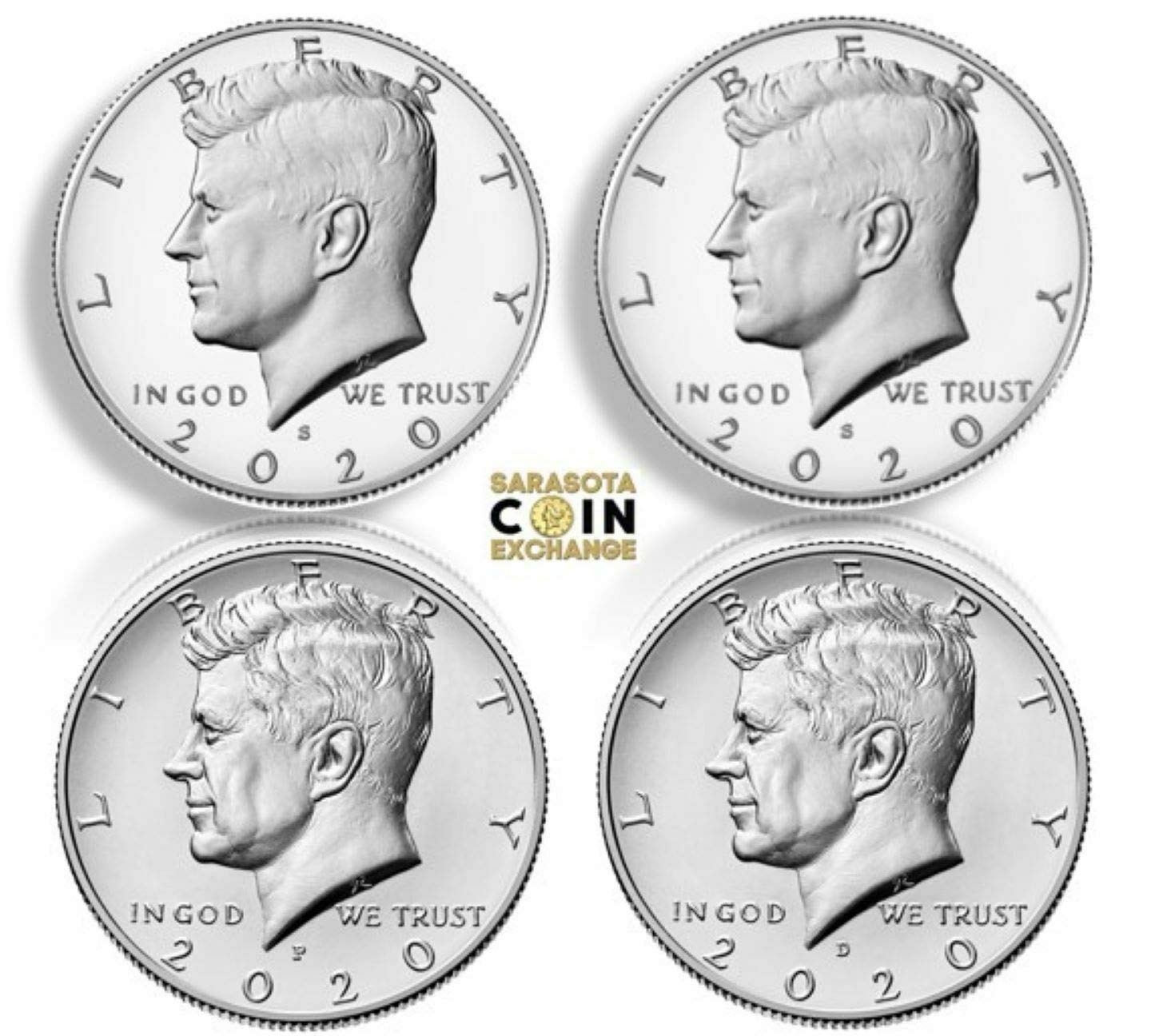 2020 Various Mint Marks Kennedy Half Dollars 2020 Kennedy Half Dollar Update Set Uncirculated