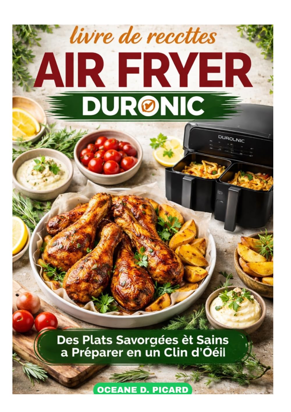 livre de recettes air fryer duronic: Des Plats Savoureux et Sains à Préparer en un Clin d'Œil"