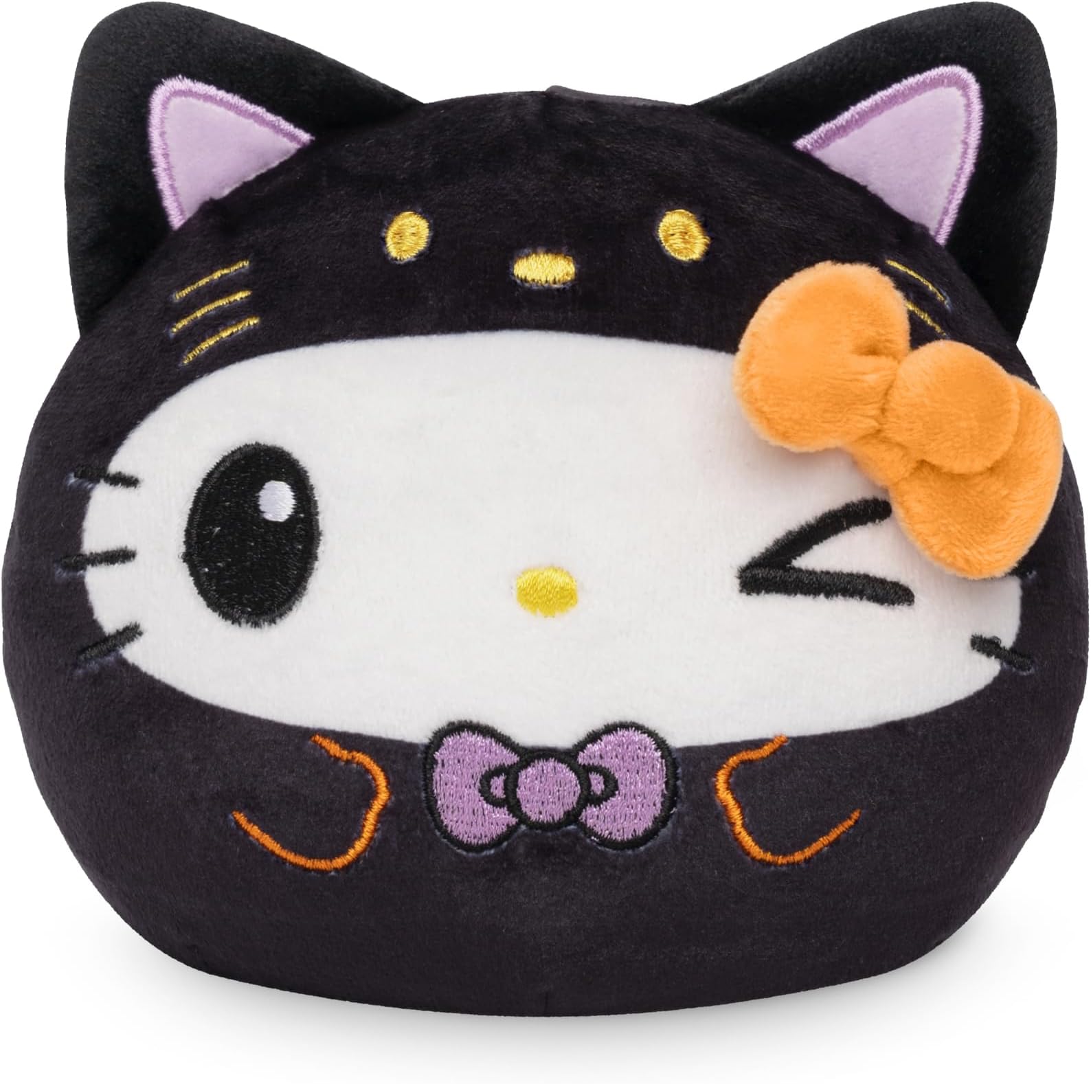 Teeturtle Hello Kitty Halloween Costume Reversible 4" Plushie - Officially Licensed Sanrio Plushie - Cute Kawaii Soft Stuffed Animals