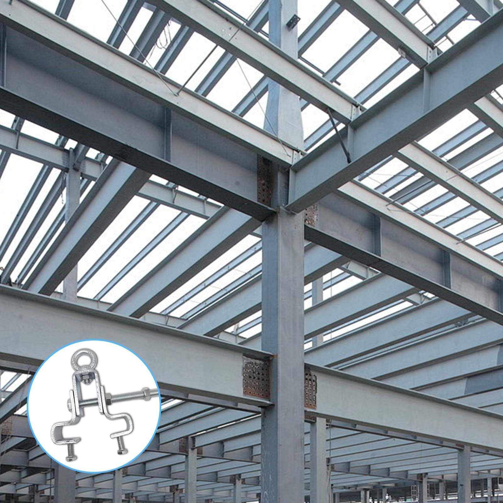 Soporte para saco de boxeo Gancho I-Beam Colgador de Acero para vigas de alta resistencia con soportes de montaje