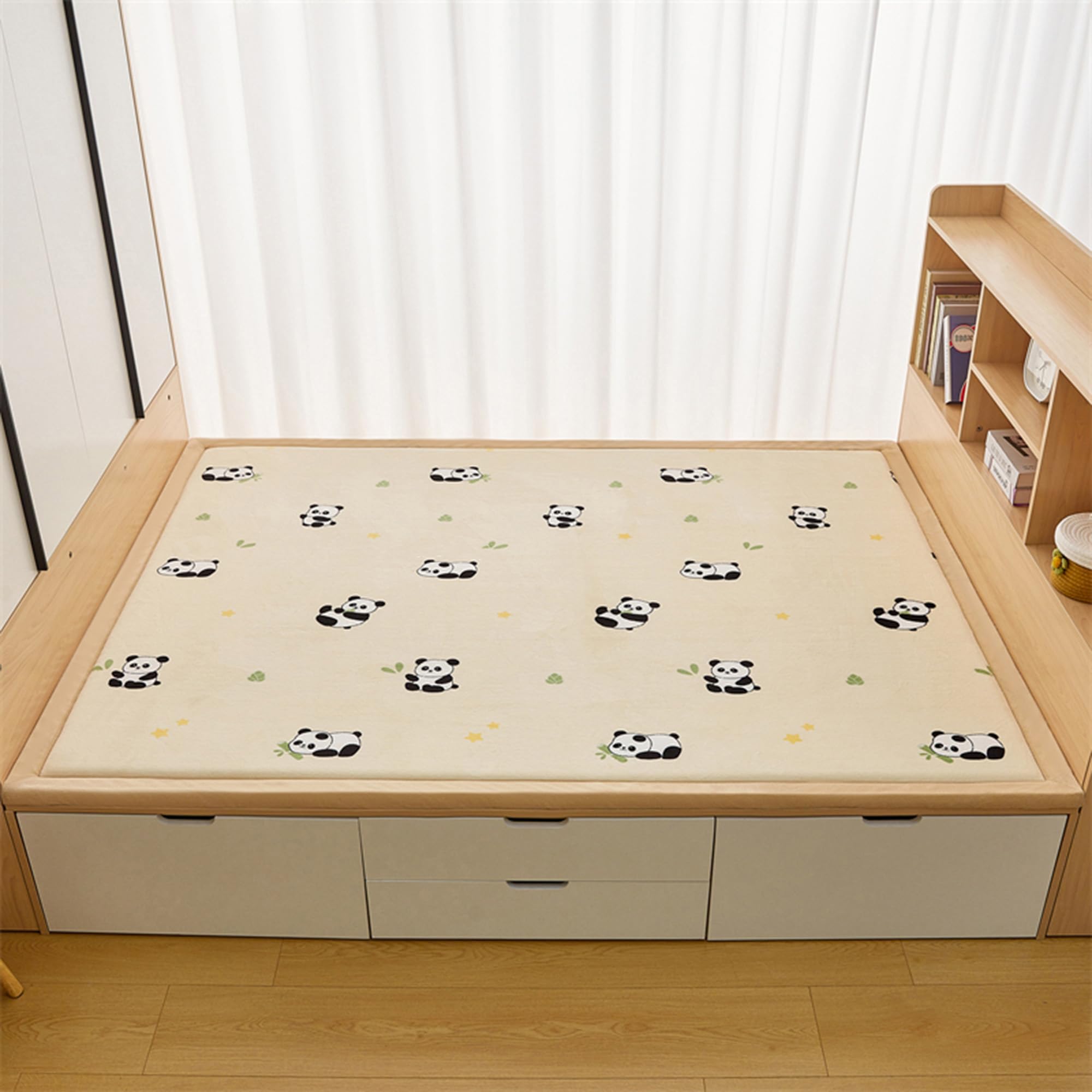 Tapis de sol lavable à poils épais qui ne perd pas ses poils pour chambre enfant