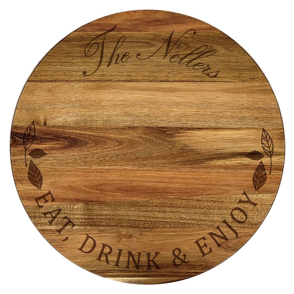Engraved Eat Drink and Enjoy Personalized Lazy Susan, 16