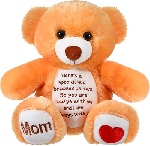 Liliful Osos de condolencia para niños y niñas, pérdida de mamá, animal de peluche conmemorativo por la pérdida de mamá, niños y niñas, regalo de