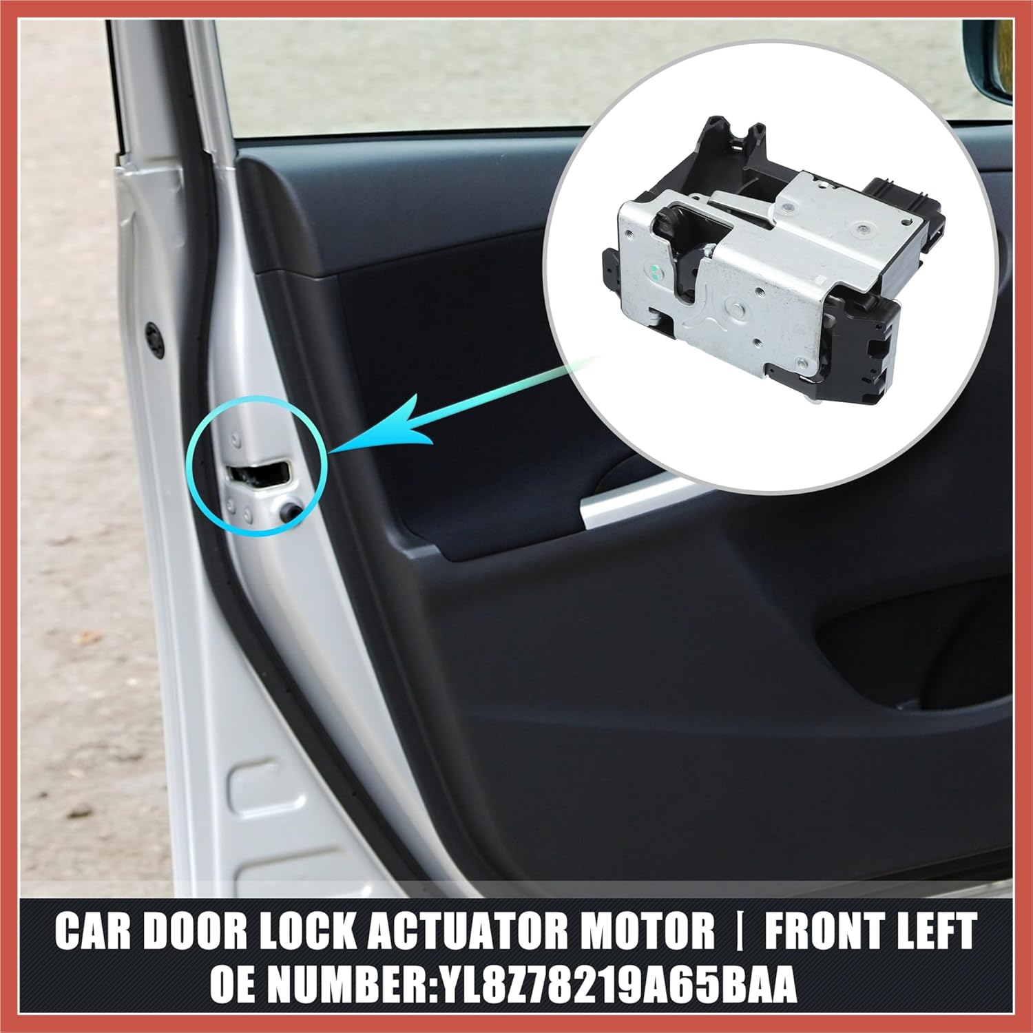 ACROPIX Front Left Side Power Door Lock Actuator Motor for Ford Escape 2005-2007 No.YL8Z78219A65BAA Car Parts