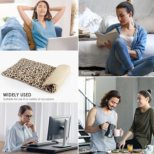 Vista 40 de Almohadilla térmica para microondas para aliviar el dolor, 8 x 18 pulgadas, almohadillas de calor húmedo para microondas, cuello, hombros, espalda