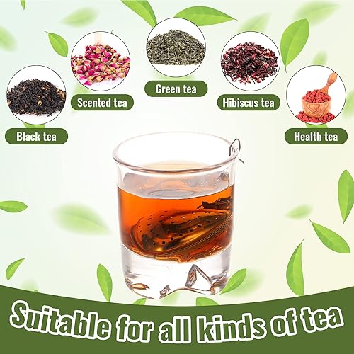 Miniatura 4 de Sumind 25 piezas de colador de té de acero inoxidable, infusor de bolas de té de hojas sueltas, difusor de intervalo de té, filtros de té de malla