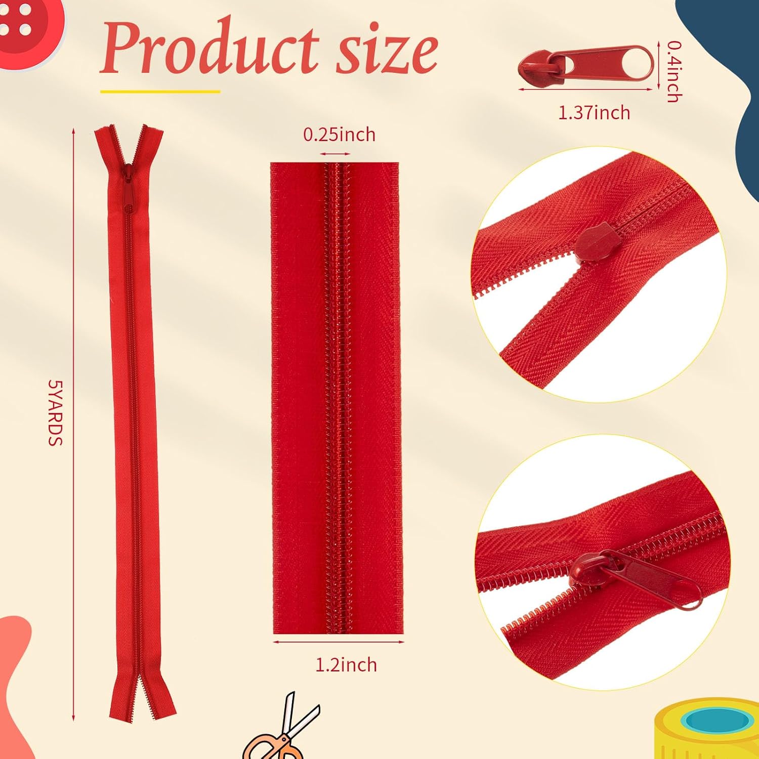 WILLBOND 100 Yards 20 Pcs Sewing Zippers Bulk #5 Nylon Coil Zippers 20 Color Assorted Zipper for Sewing with 200 Zipper Sliders for DIY Tailor Bags Purses Crafts Supplies(Soft Color)