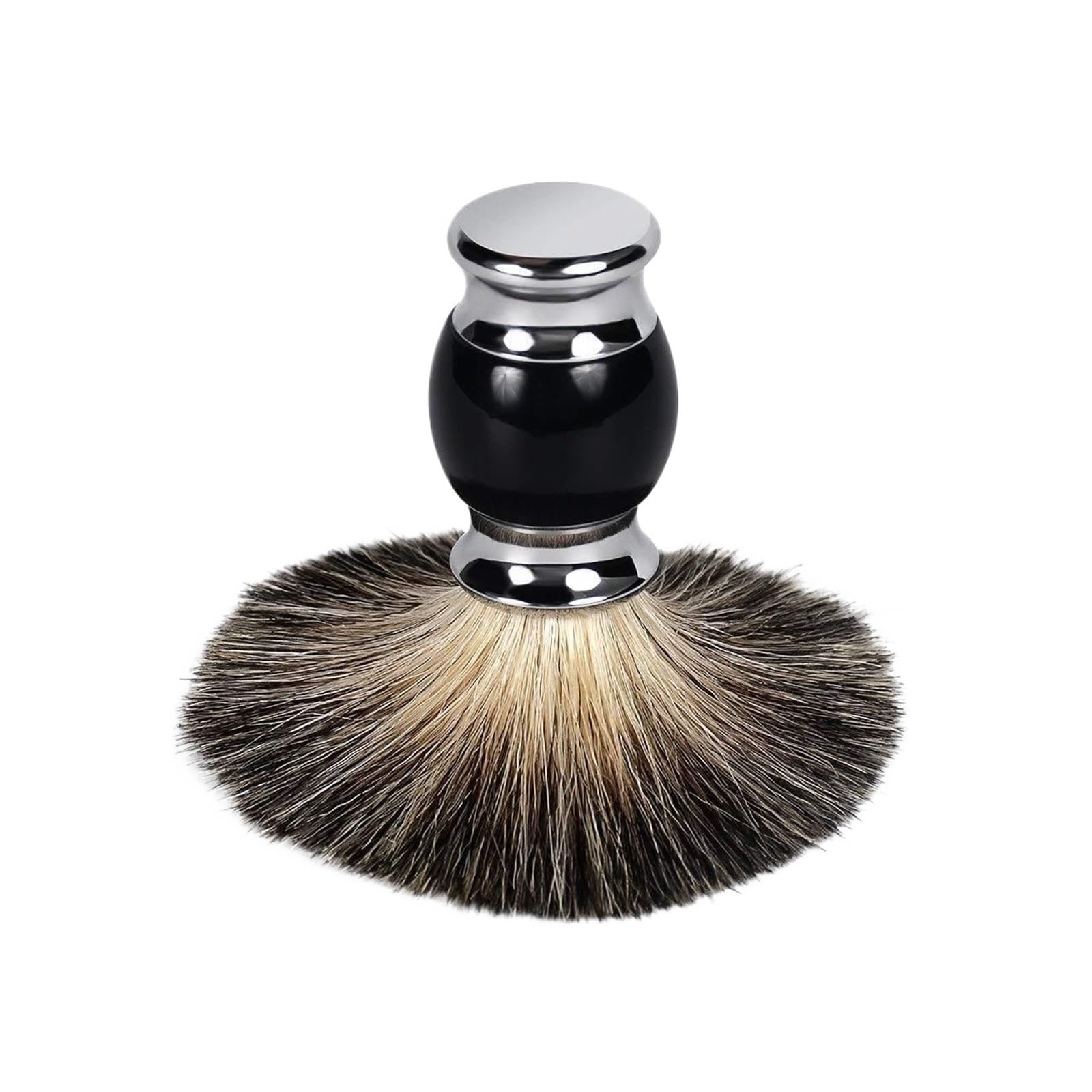Pennello Da Barba, Compatibile Con Pennello Generico In Pelo Di Tasso | Accessorio for la rasatura bagnata da uomo for creare una schiuma da barba liscia(Black)