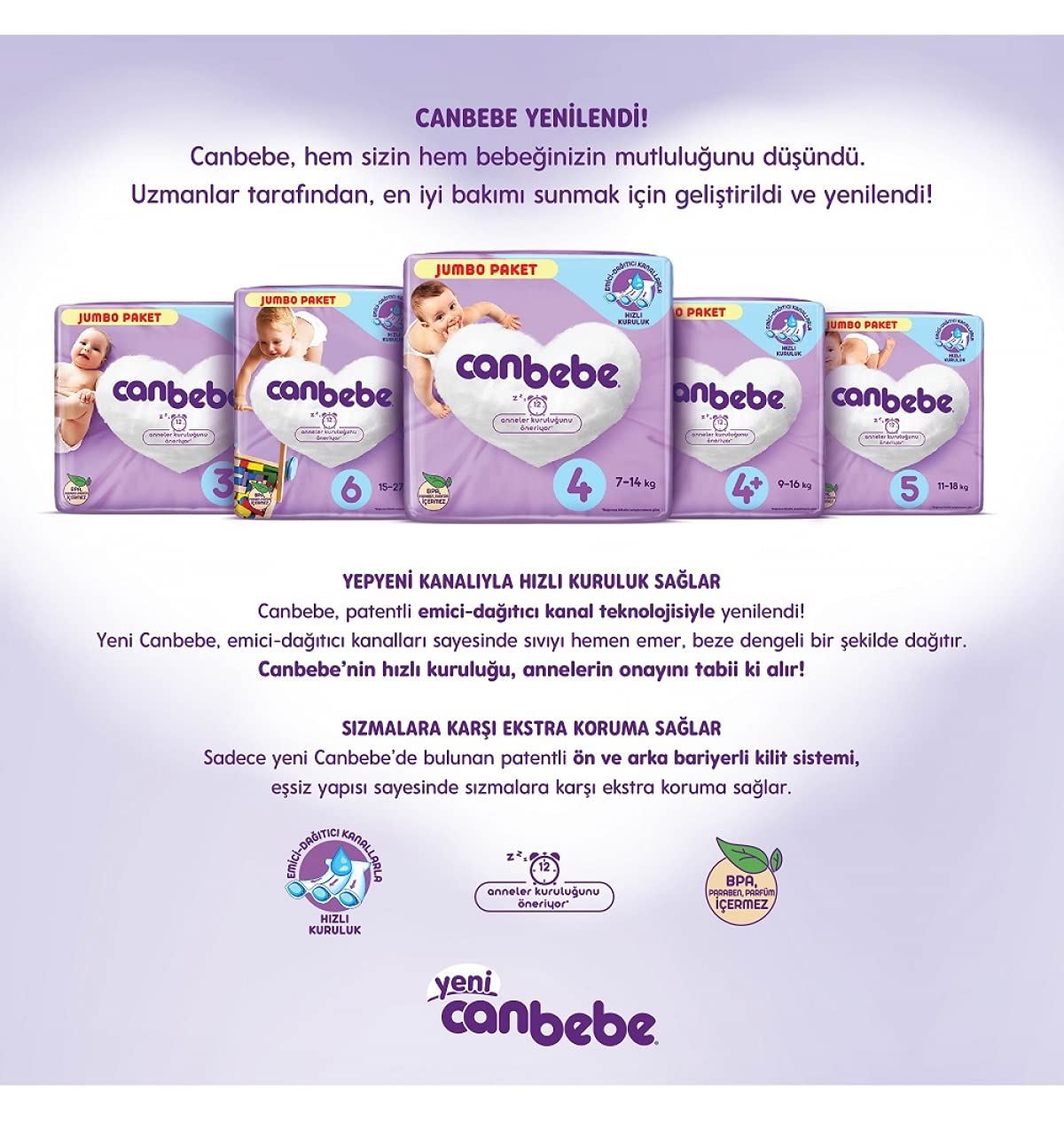 Canbebe Bebek Bezi, PNM Jumbo XXL 16