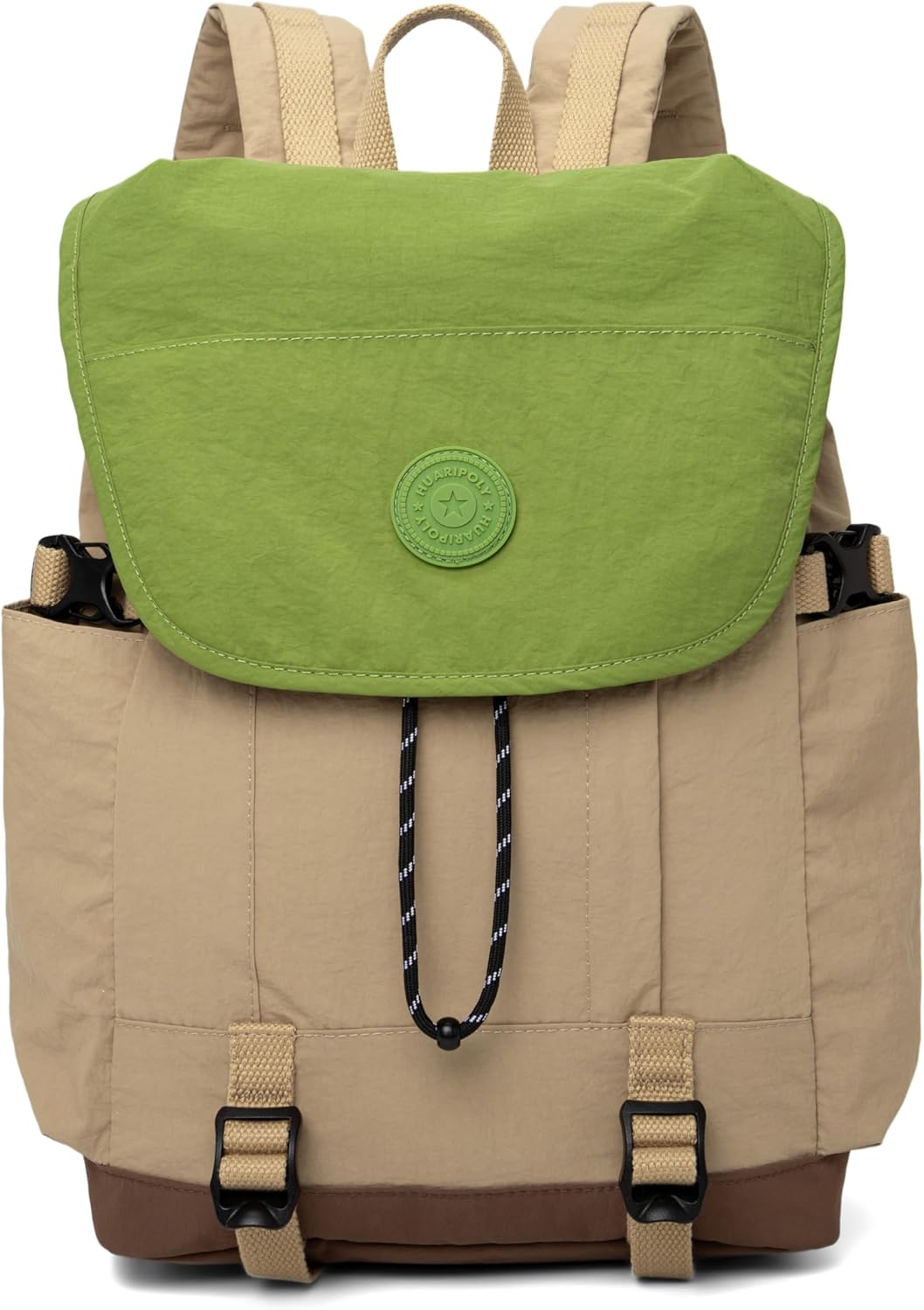 HUARIPOLY Outdoor Backpack Lightweight Waterproof Leisure Day Bag Multi functional Travel Bag Pulling Rope Bag