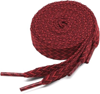 Flat Fat Sneakers Shoelaces: 2 Pair 3/5Inch Extra Wide Thick Shoe Laces