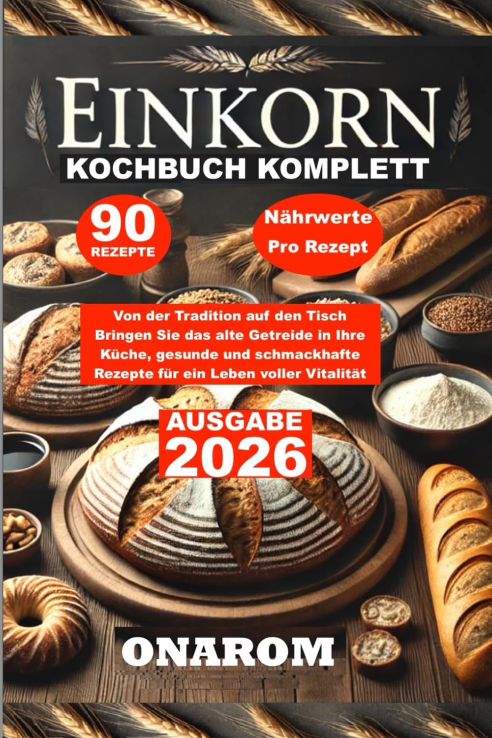 EINKORN-KOCHBUCH KOMPLETT: Von der Tradition auf den Tisch Bringen Sie das alte Getreide in Ihre Küche, gesunde und schmackhafte Rezepte für ein Leben voller Vitalität