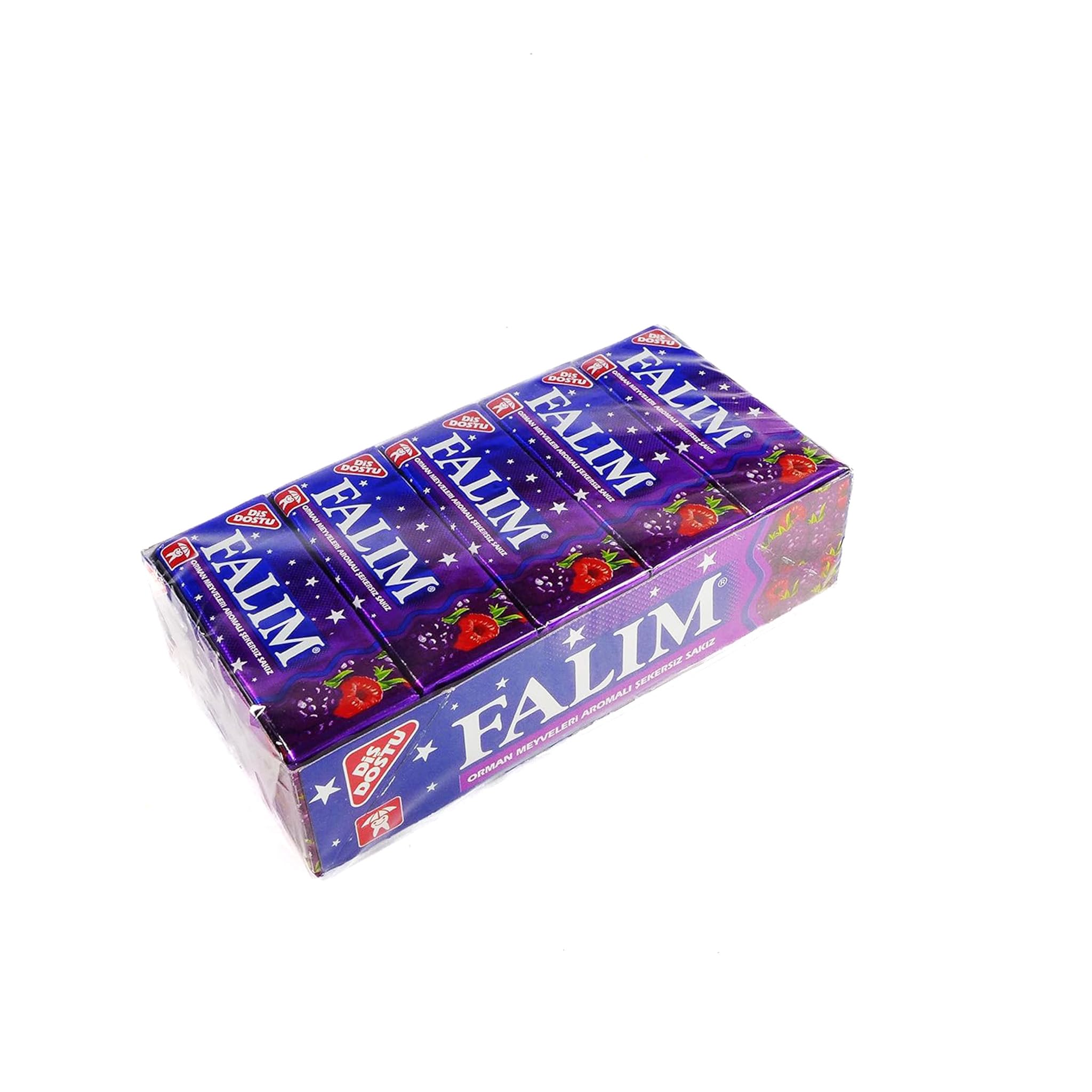 Falım Orman Meyveleri Aromalı Şekersiz Sakız 7 g (20 ADET)