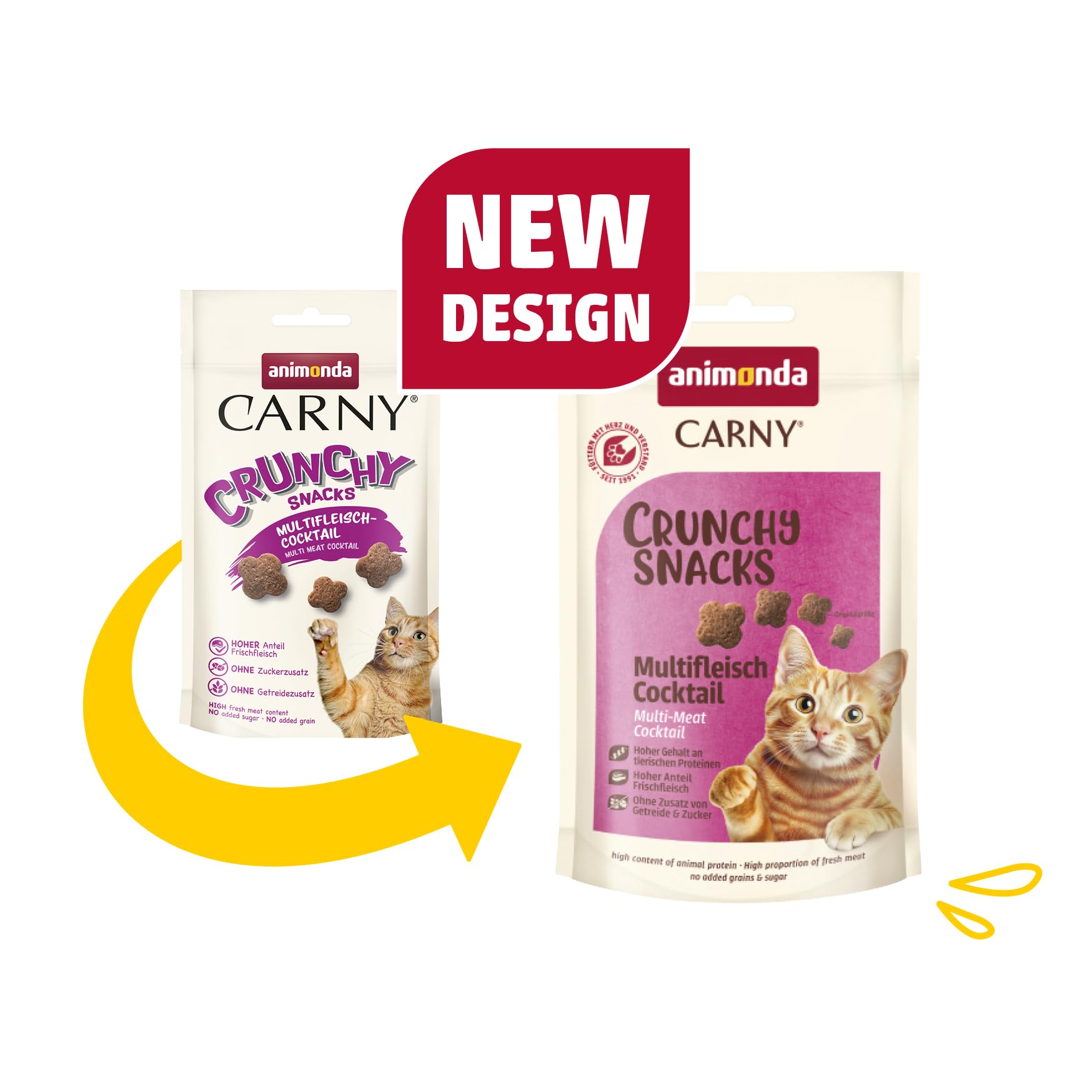 animonda Carny Adult Crunchy koktajl wielomięsny 10 x 50 g