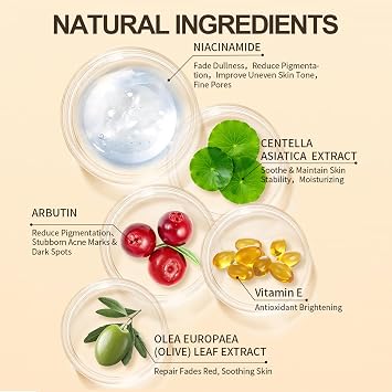 2Pcs Discoloration Correcting Serum, Brightening Serum with Niacinamide, Dark Spot Remover for Face, Hydrating Face Serum to Even Skin Tone, Alpha Arbutin & Centella, Shrink Pores, 30ml