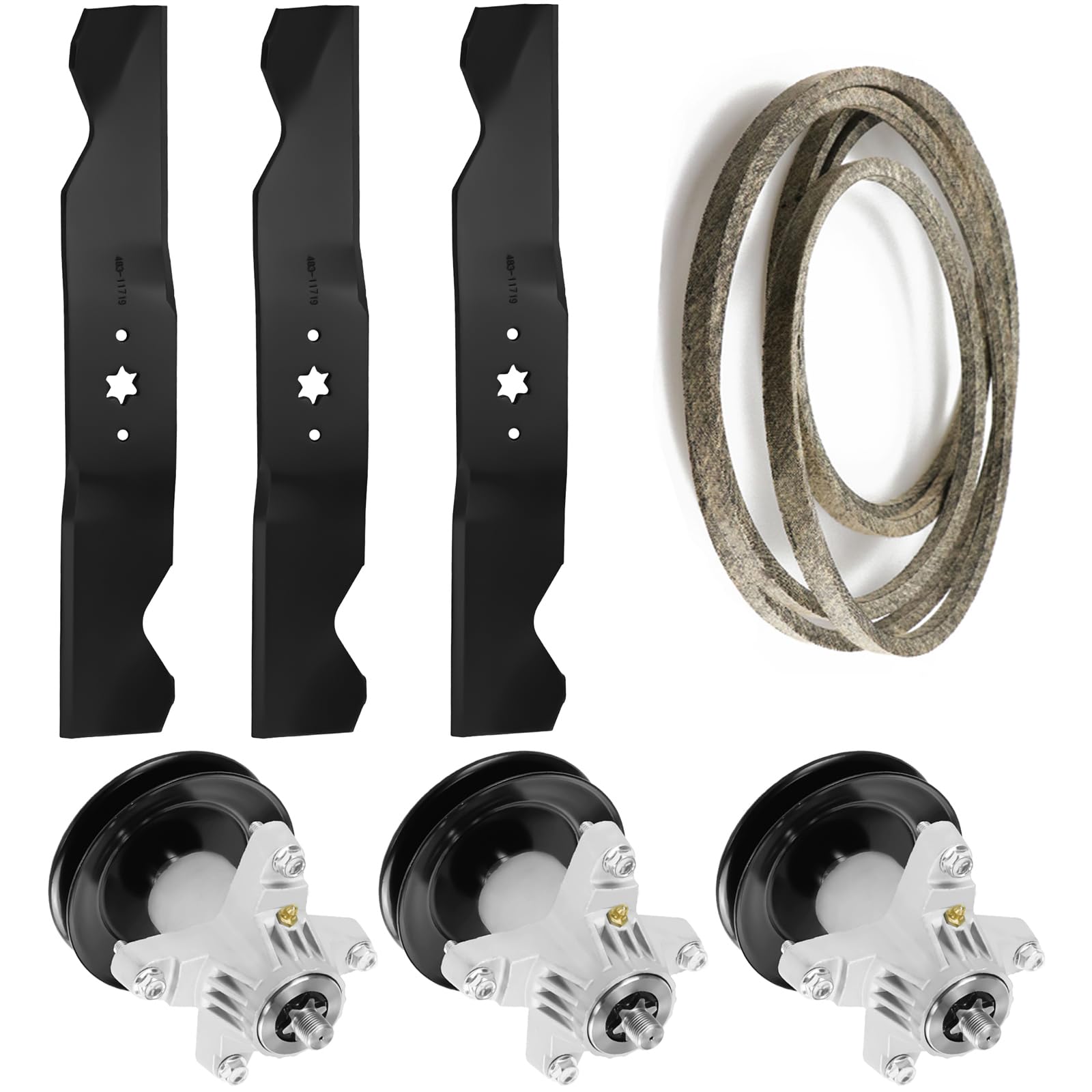 54 inch Deck Spindle Kit for MTD Cub Cadet LGT1054 RZT54 GT5426, Spindle 618-05137 918-05137, Blades 942-0677B 742-0677, 5/8"X148 Belt 954-04329A