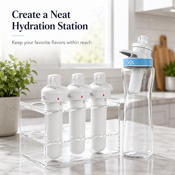 SIP Flavor Stable Cartridge Holder for Cirkul, Acrylic Flavorship Safe Case Organizer Fits Cirkul with 6 Holes, Fip Sip Stand Organizer for Cirkul Cartridges
