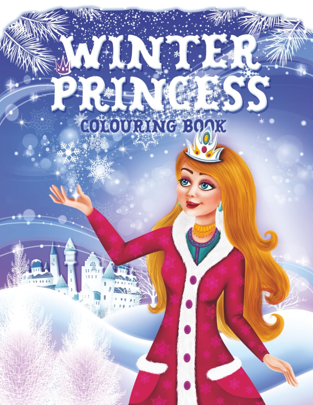 Winter Princess: Colouring Book