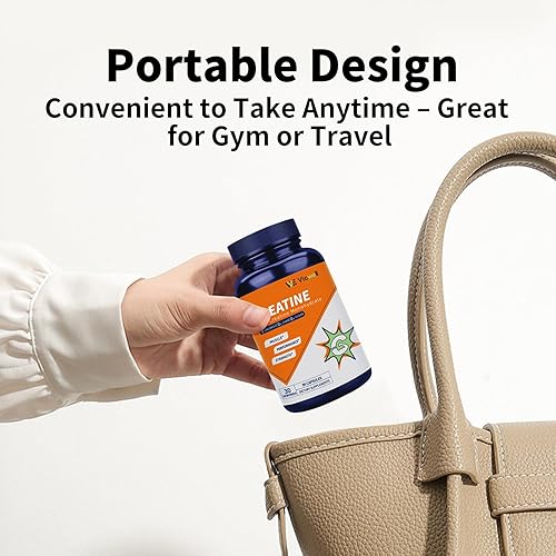 Miniatura 6 de Cápsulas de monohidrato de creatina, suplemento de creatina, construcción muscular, entrenamiento de fuerza, apoyo para la recuperación del