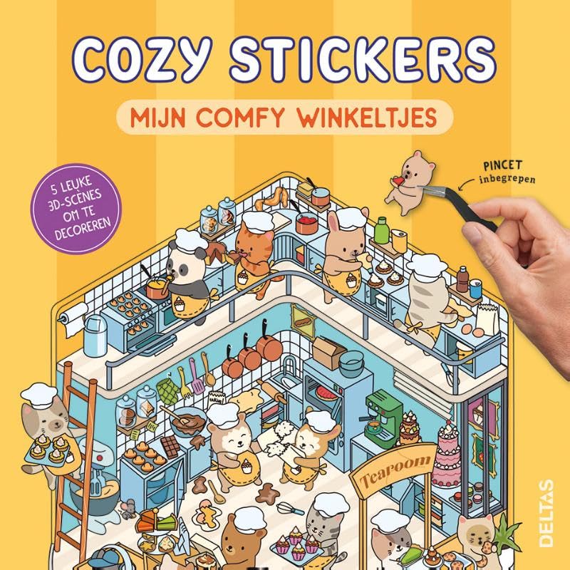 Cozy Stickers - Mijn comfy winkeltjes: 5 leuke 3D-scènes om te decoreren