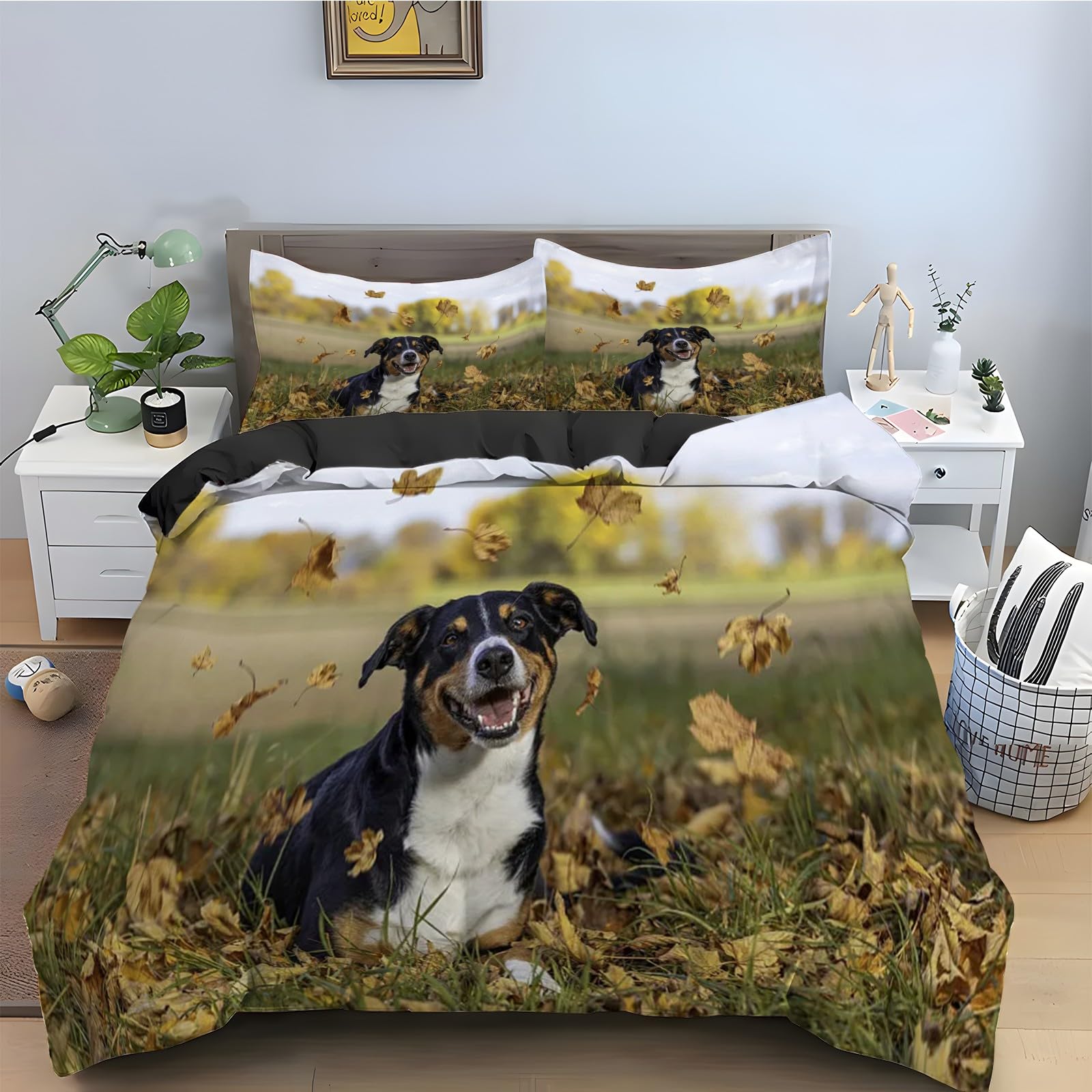 Parure de lit animal chien de cuisine pour une décoration de chambre originale
