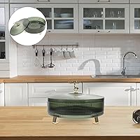 Vista 7 de Bandeja para servir aperitivos con tapa dividida y nuez de caramelo, bandeja redonda para aperitivos, caja de almacenamiento de frutas secas