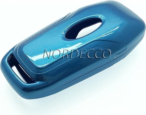 Vista 11 de Nordecco - Carcasa rígida brillante para Ford Fusion Mustang Explorer Edge Lincoln Intelligent 2017-2020 4/5 botón inteligente sin llave remoto Negro
