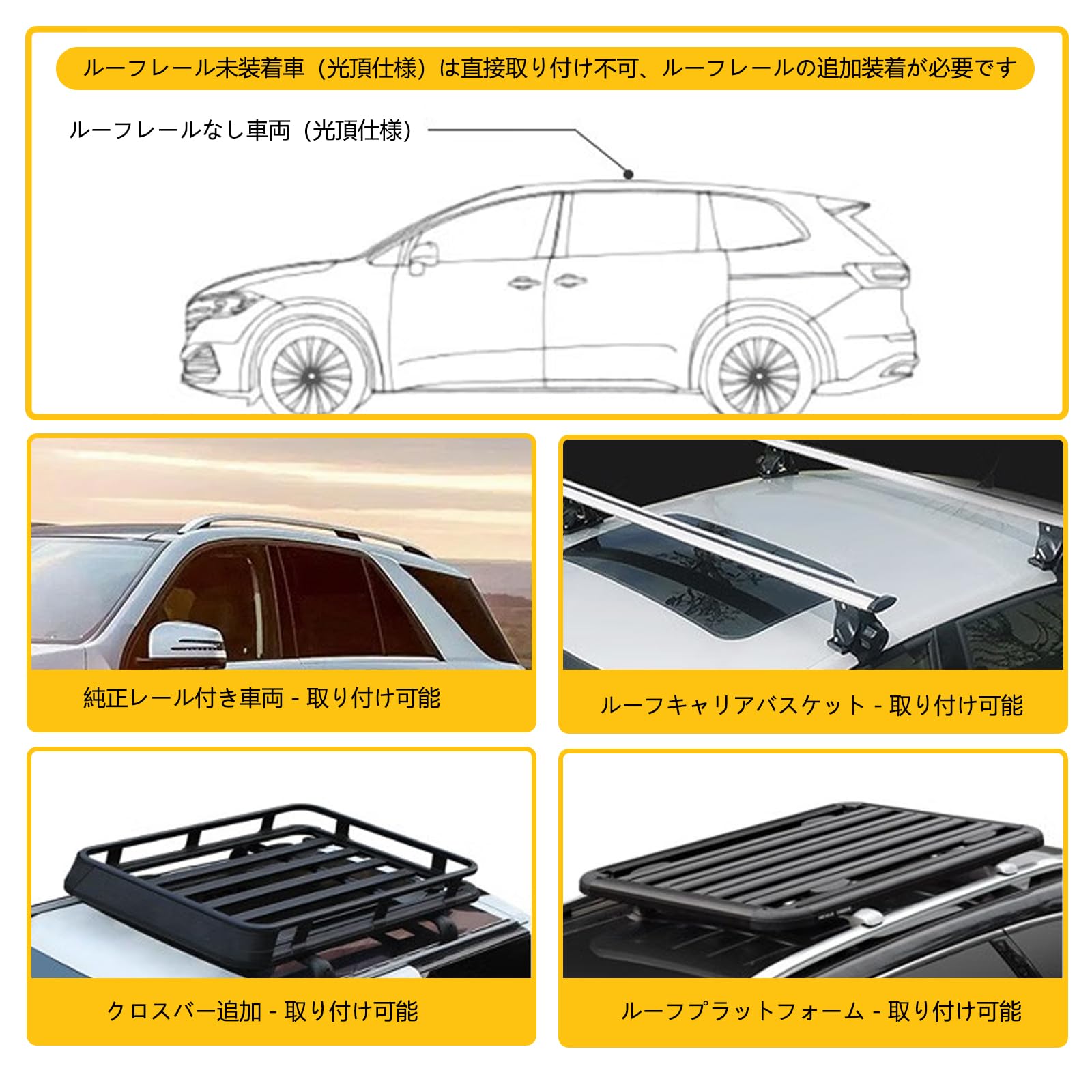 Amazon.co.jp: 車 ルーフキャリア 汎用 カーサイドタープ サイド 