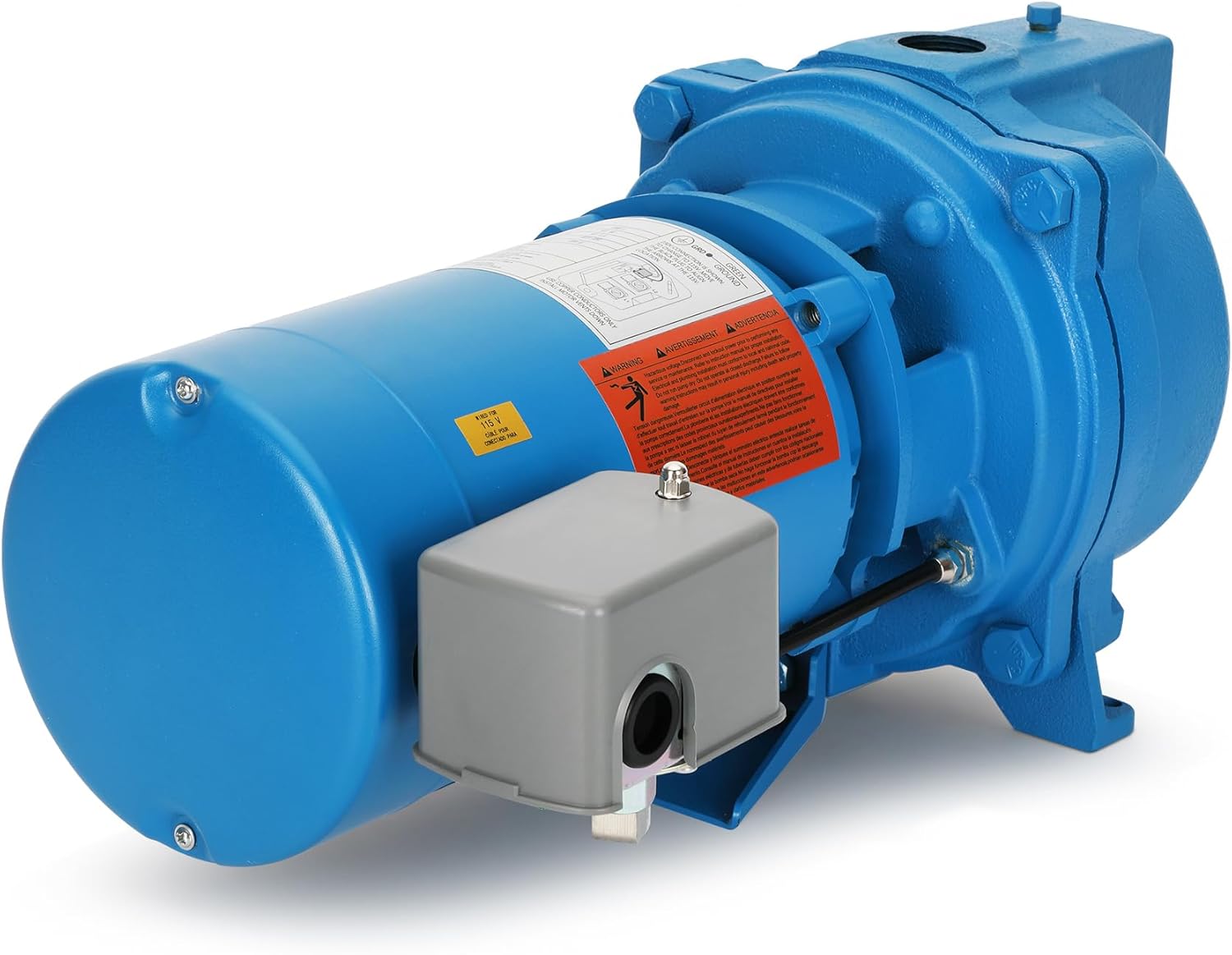 J5S Shallow Well Jet Pump,115/230 Volt,1/2 hp,With Corrosion-Resistant Housing,Jet Pump J5s for Home Water Supply & Yard Irrigation
