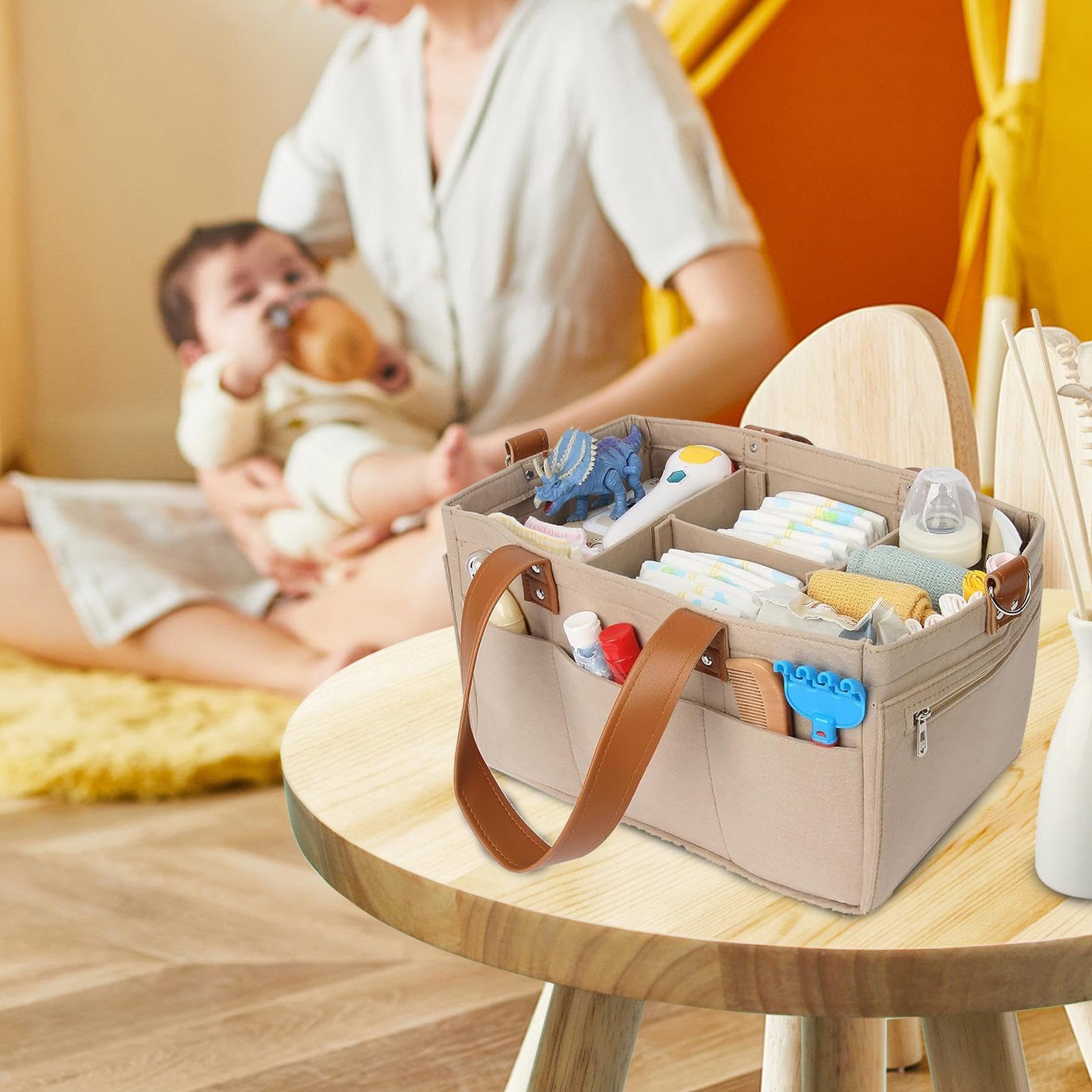 Uqezagpa Upgrads Sac à Langer Pratique En Polyester Pour