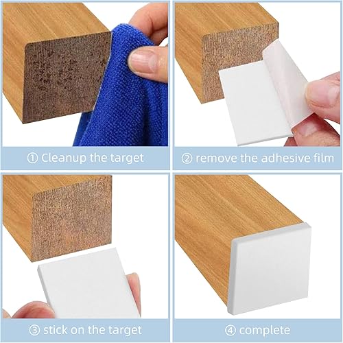 Miniatura 8 de Almohadillas de fieltro para muebles, paquete de 10 almohadillas autoadhesivas, almohadillas de fieltro cortables para silla, almohadillas