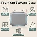 BOSSNUOK Osmo Mobile 7P Case, PU Leather Portable Storage OM 7P / OM 8 Case Shoulder Bag for DJI Osmo 8/7 Smartphone Gimbal Stabilizer Accessories, Not for OM 8P (Grey) gallery image