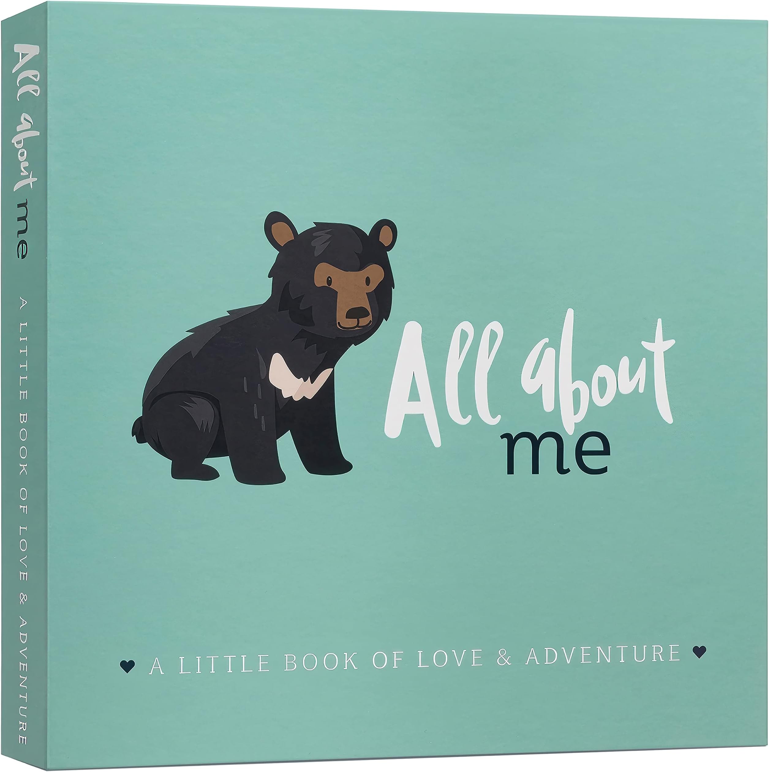 Memory Book - Milestone Keepsake Baby Photo Album - First 5 Years Scrapbook Journal for Baby Boy or Girl - Pregnancy Gift for Baby Shower, Newborn Gender Neutral Record Book - Woodland