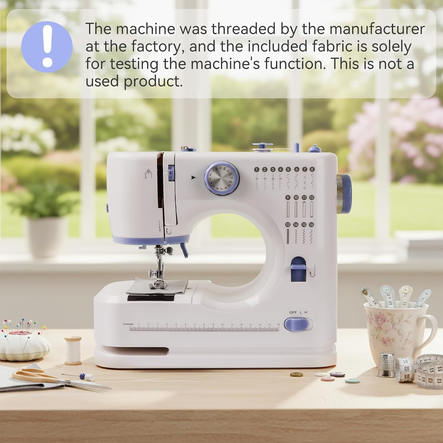 Ninonly Sewing Machine for Beginners, Electric Sewing Machine with 16 Stitches, Foot Pedal and Accessories Kit for Home DIY Sew Projects, Purple