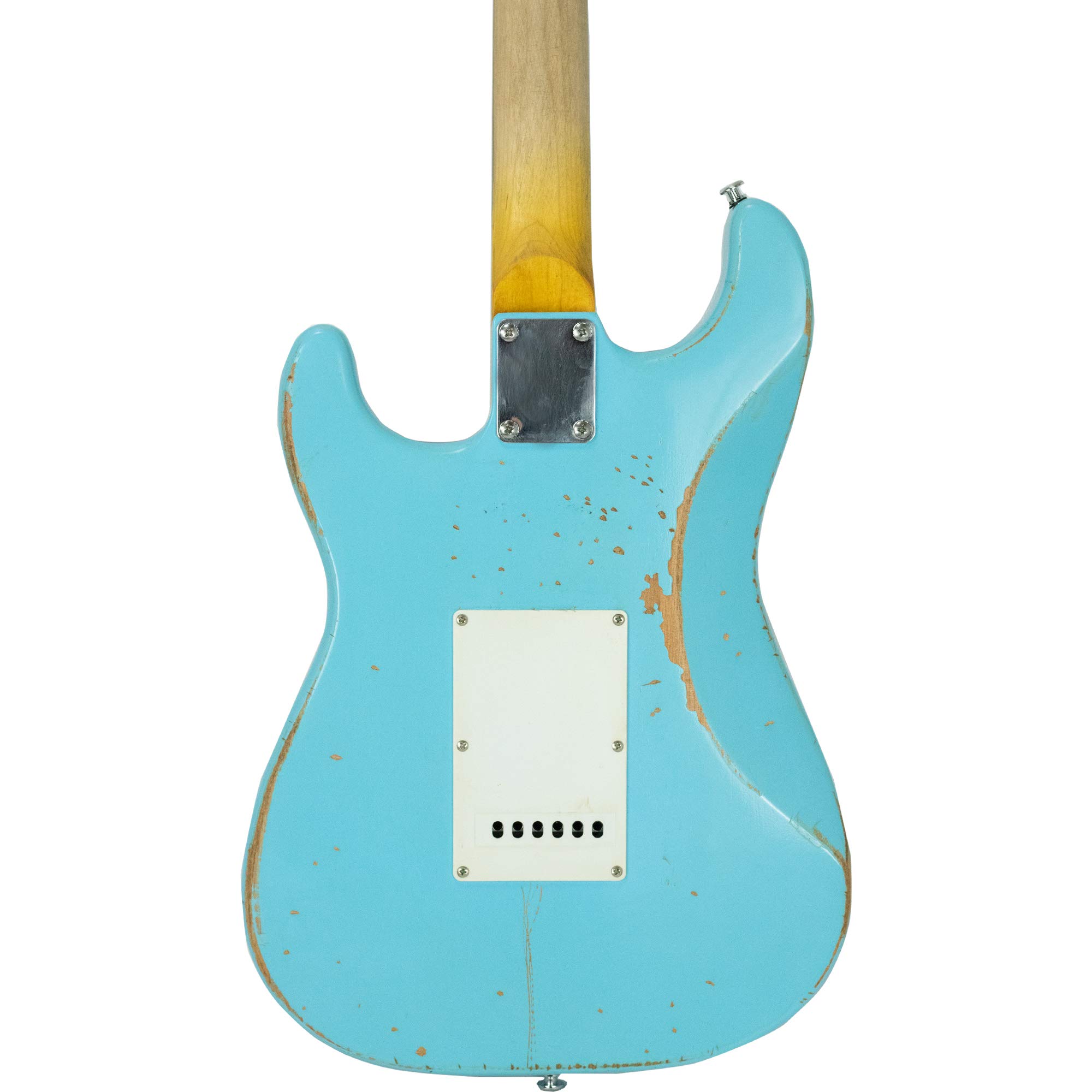 Amazon.com: Sawtooth ES Relic Electric Guitar, Aero Blue with