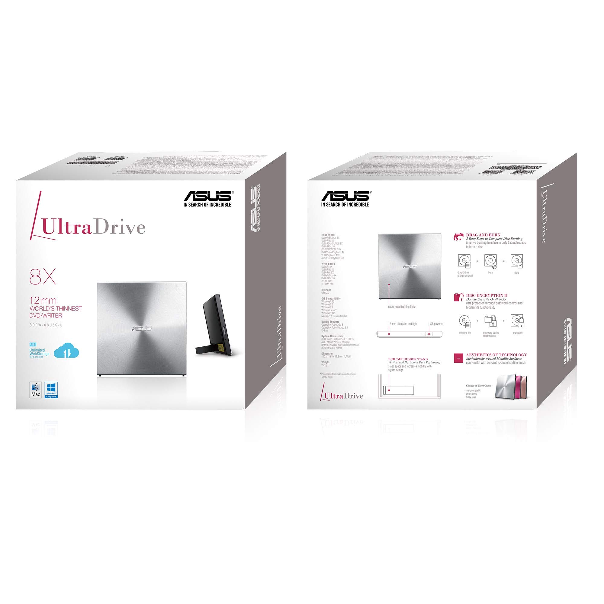 SDRW-08U5S-U/SIL/G/AS