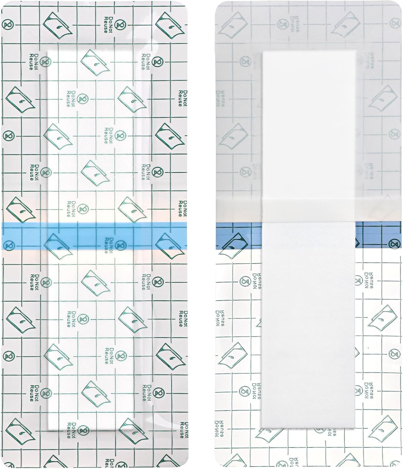 Waterproof Incision Bandages for Large Wounds Knee Hip Replacement Adheisve Island Dressing Bandaid Tape Post Surgical Shower Protector, No Glue On Center 4 x 10 Inch (Pack of 14) — Amazon image 8