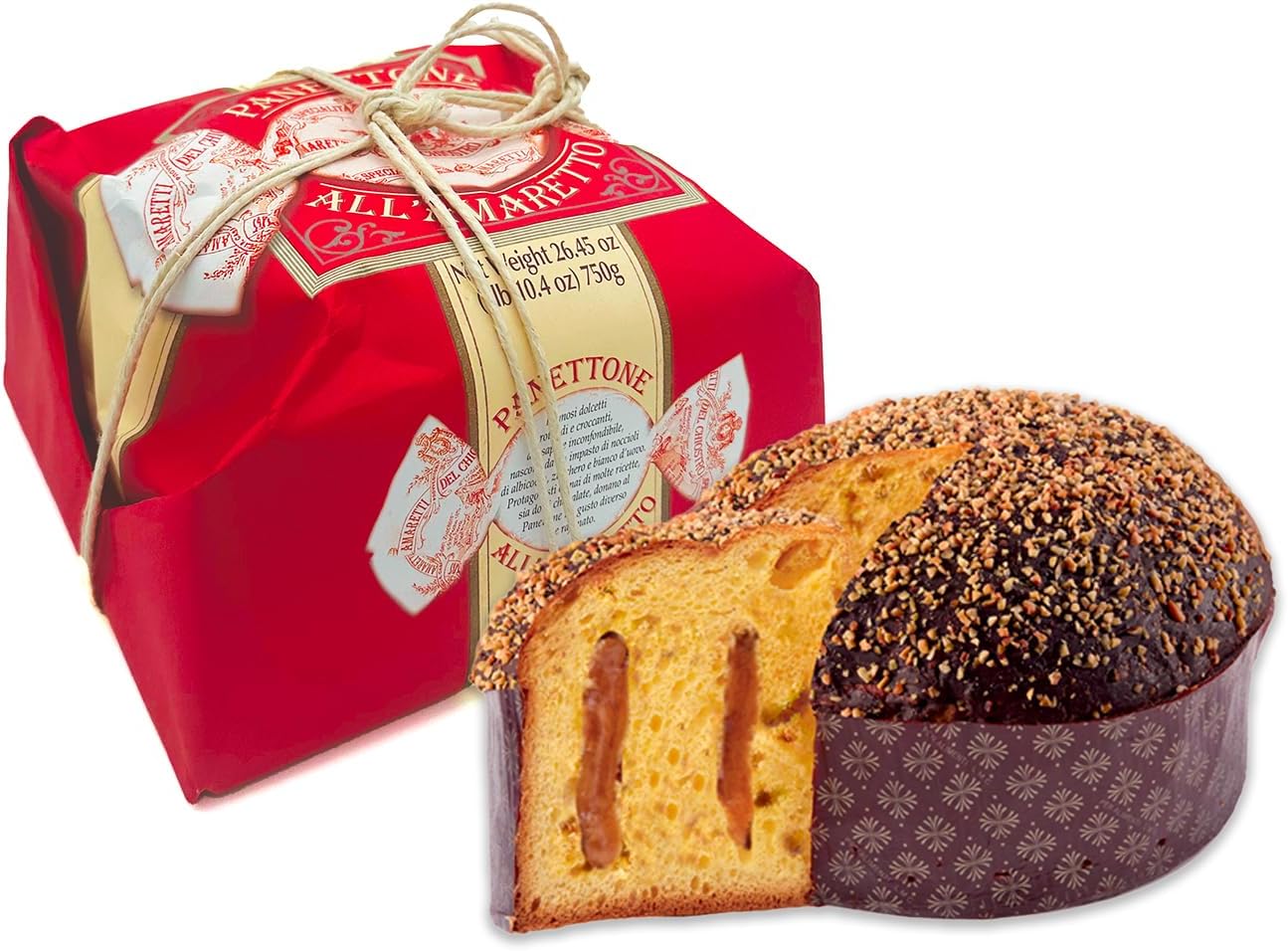 Chiostro Amaretto Cream Filled Panettone 750 Gram