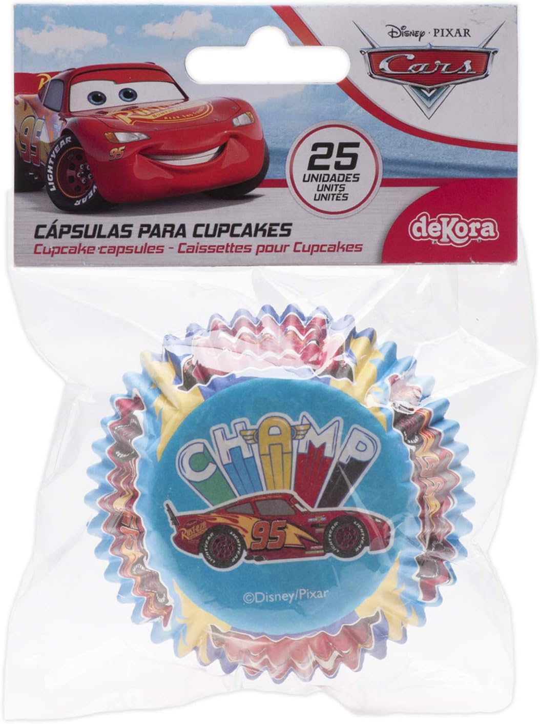 Dekora 339267 Cupcake Cases, Red